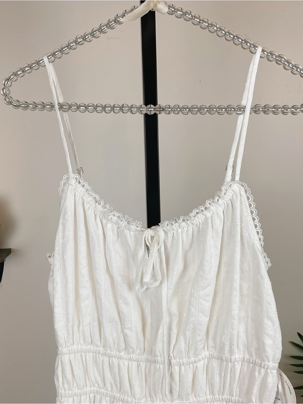 Lost + Wander Heavenly Kayla Tiered Hem Mini Dress White NWT - Picture 6 of 7